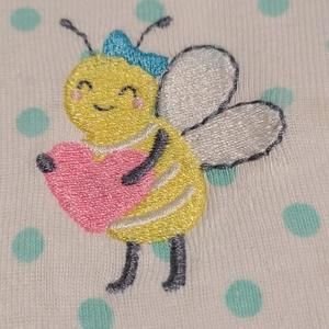 Girl's Carter's Bumblebee Bee with Heart Polka Dot Foot Pajamas Sleeper Size 2T